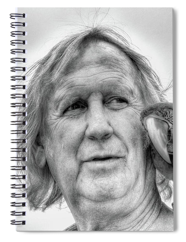 Mates Spiral Notebook featuring the photograph Mates in Monochrome by Wayne King