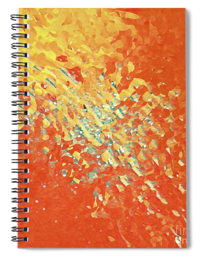 Red Spiral Notebook featuring the painting Matthew 6 13. The Glory Forever by Mark Lawrence