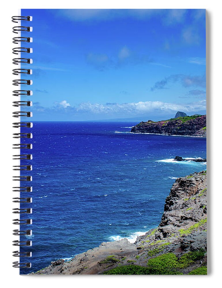 Hawaii Spiral Notebook featuring the photograph Maui Coast by Jeff Phillippi