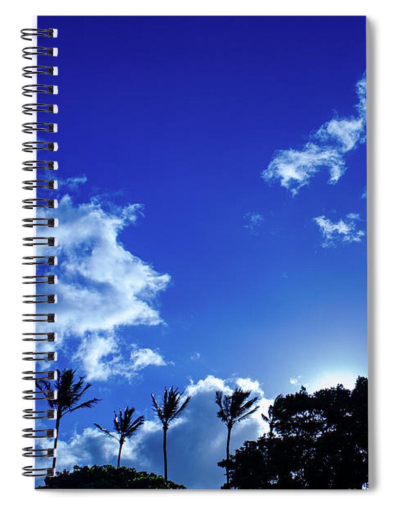 Hawaii Spiral Notebook featuring the photograph Maui Sky by Jeff Phillippi