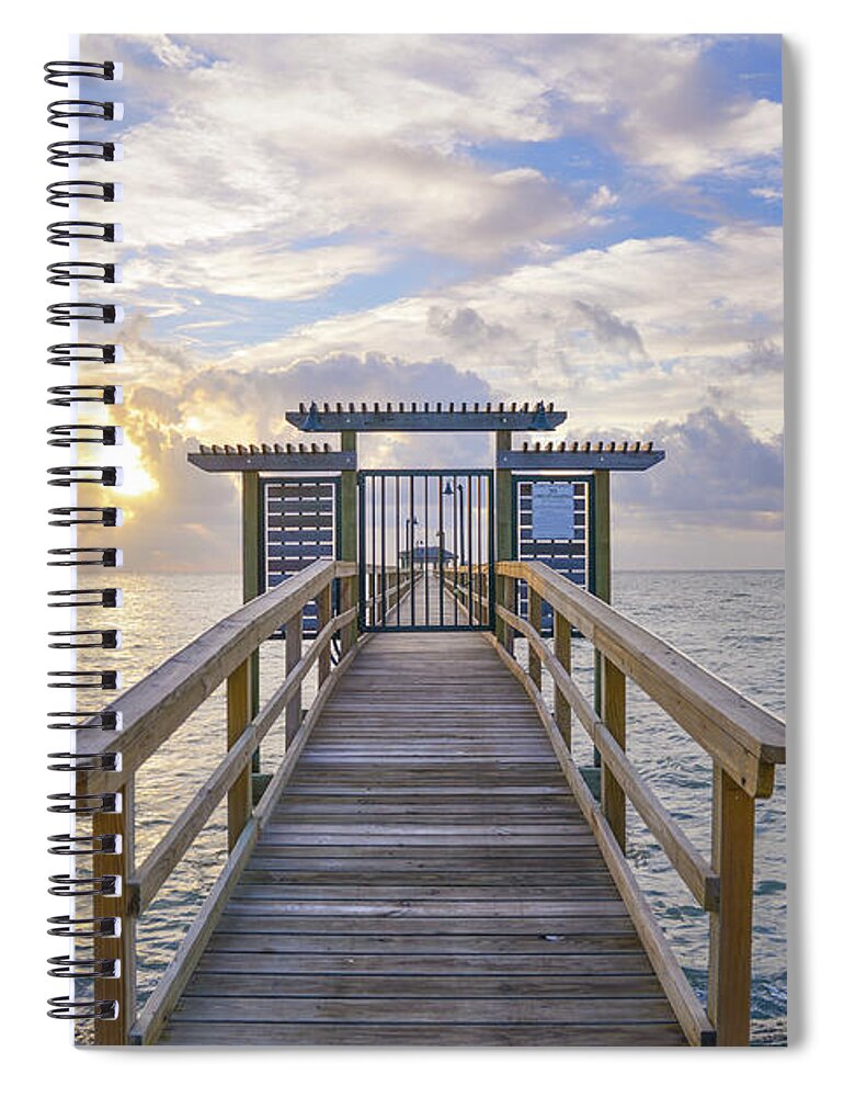 Sunrise Spiral Notebook featuring the photograph Memorial Day Sunrise by Christopher Rice