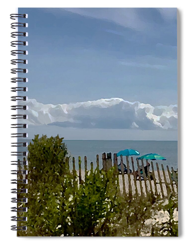 Beach Spiral Notebook featuring the photograph Mermaid View by Tom Johnson