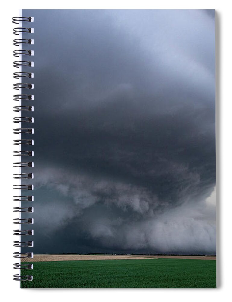 Mesocyclone Spiral Notebook featuring the photograph Mesocyclone by Wesley Aston