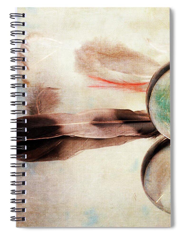 Feathers Spiral Notebook featuring the photograph Messages from Above by Randi Grace Nilsberg