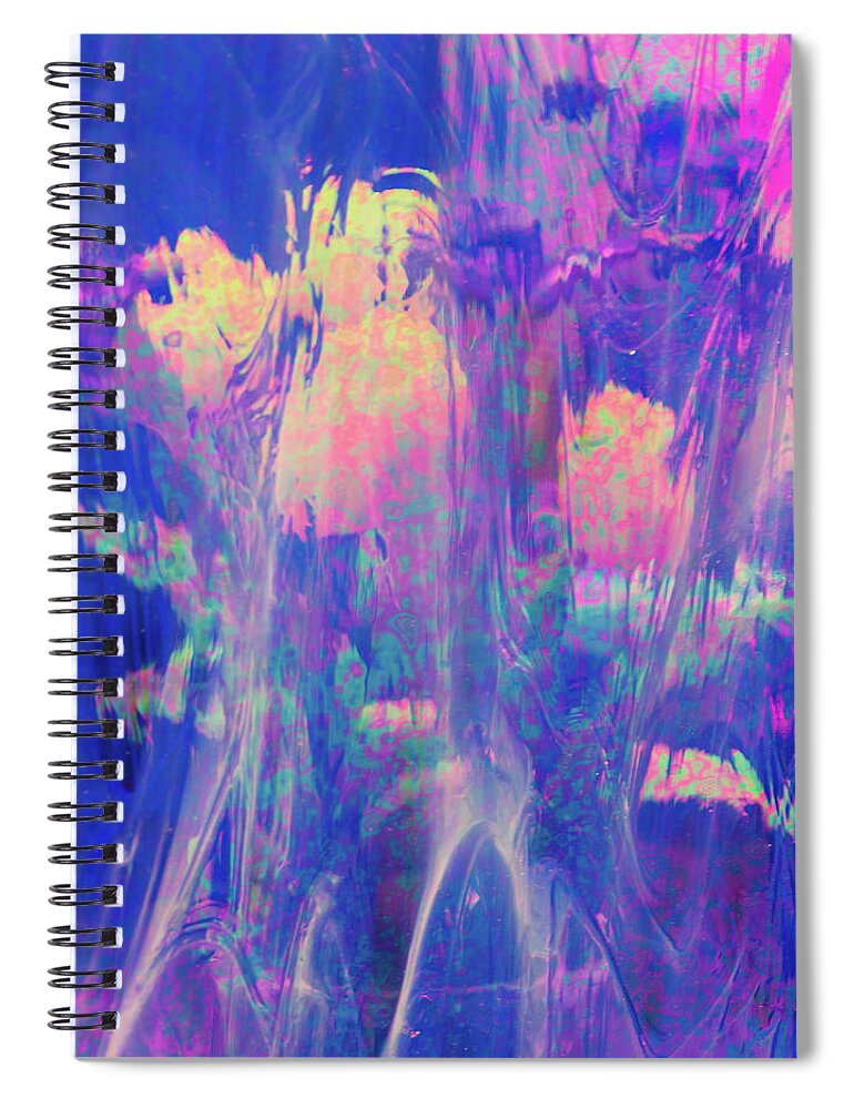Flower Spiral Notebook featuring the photograph Metallic Tulips by Minnie Gallman
