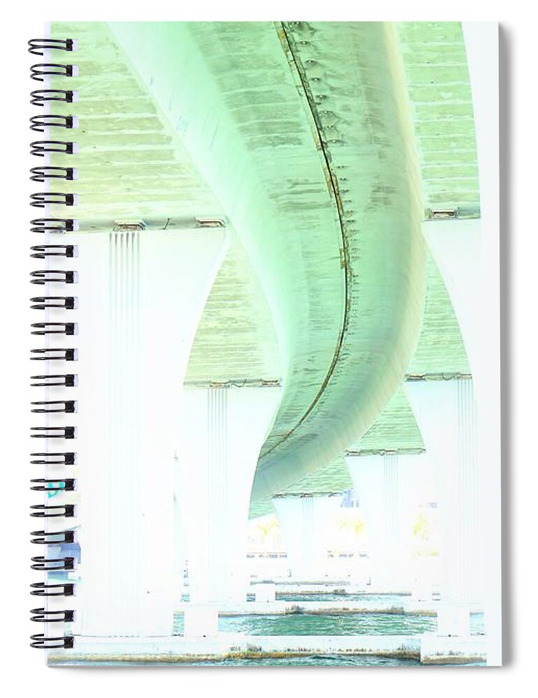 Miami Spiral Notebook featuring the photograph Miami Bridge by Merle Grenz