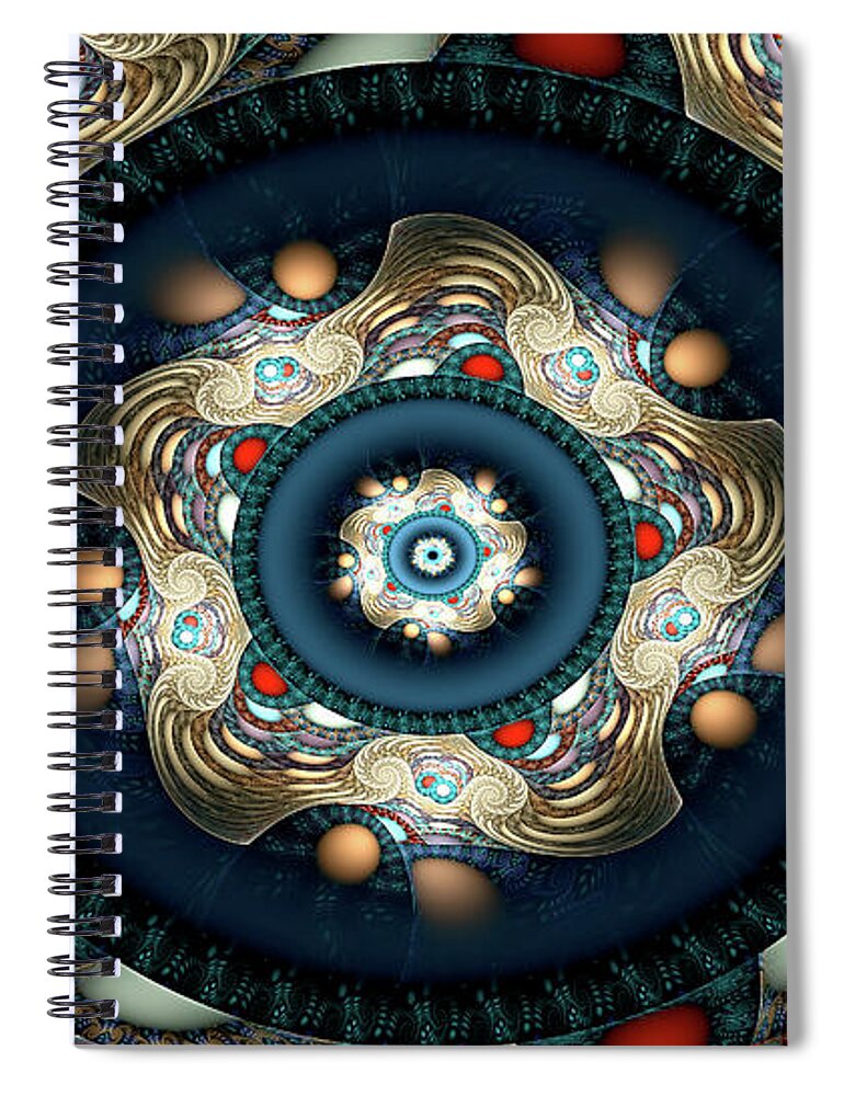 Micah Spiral Notebook featuring the digital art Micah by Missy Gainer