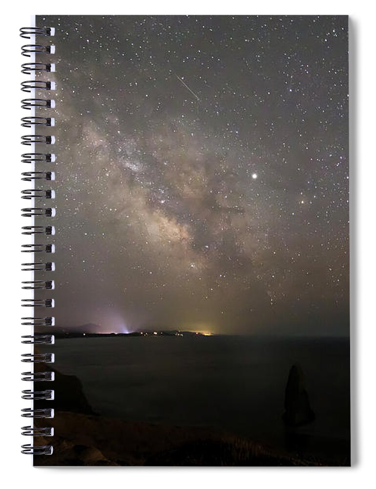 Milky Way Spiral Notebook featuring the photograph Milky Way 01033 by Kristina Rinell