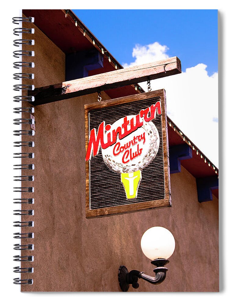 Minturn Spiral Notebook featuring the photograph Minturn Country Club Steakhouse by Ola Allen