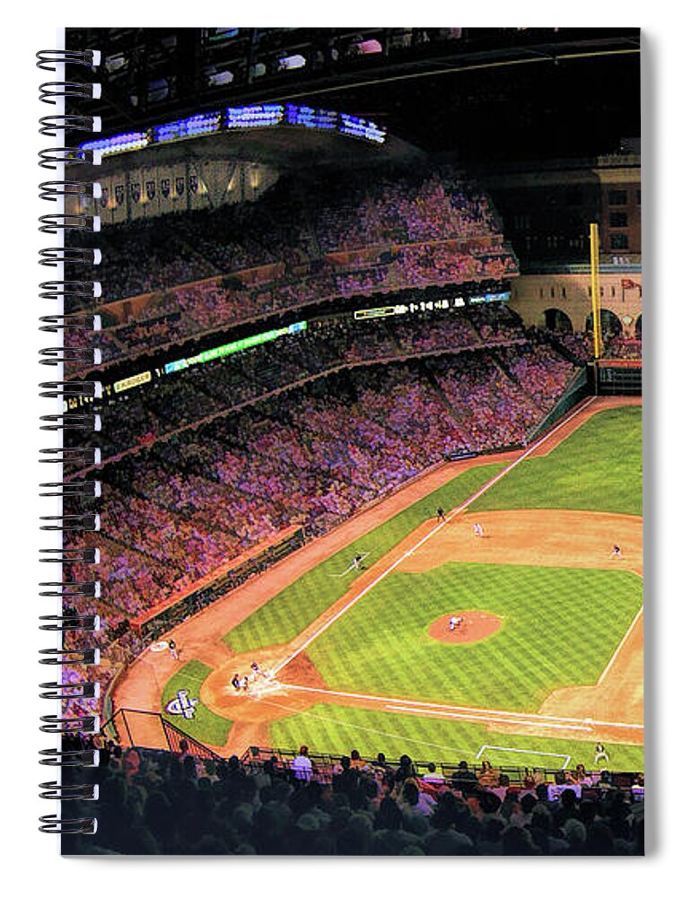 Minute Maid Park Houston Astros Baseball Ballpark Stadium Spiral Notebook  by Christopher Arndt - Pixels