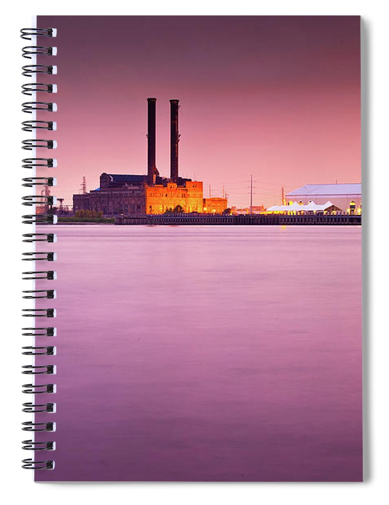 Tranquility Spiral Notebook featuring the photograph Mississippi Harbor by Hal Bergman Photography
