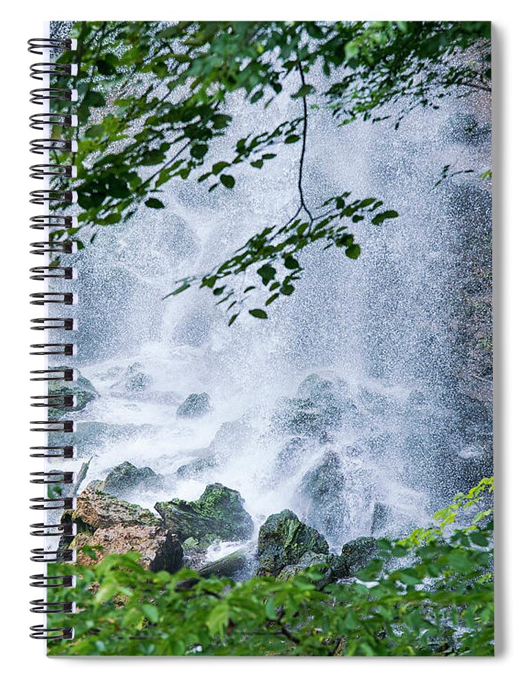 Rocks Spiral Notebook featuring the photograph Mist on the Rocks by Eric Killian