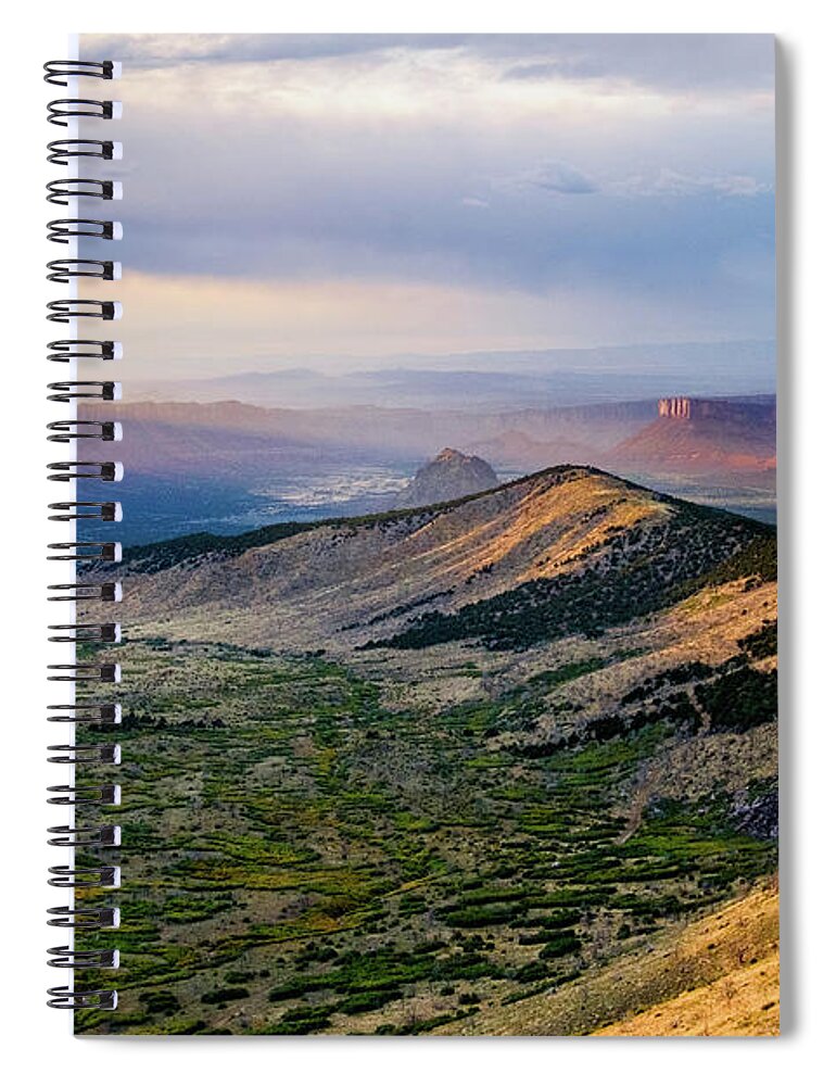 Aspens Spiral Notebook featuring the photograph Moab Gold by Johnny Boyd