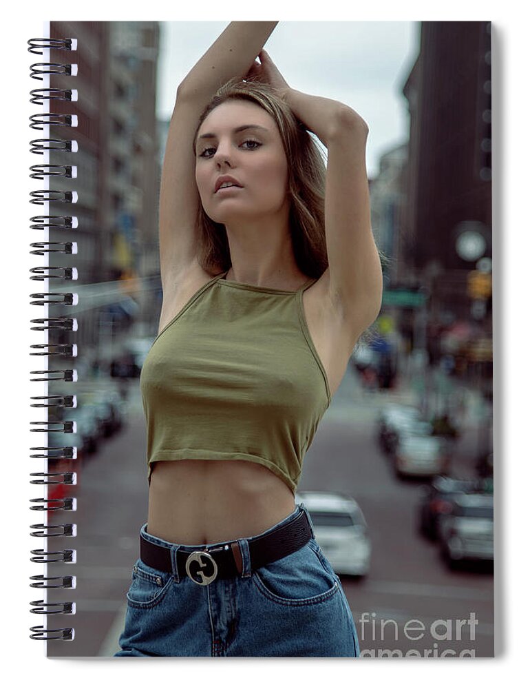 3753 Spiral Notebook featuring the photograph Model Pose by FineArtRoyal Joshua Mimbs