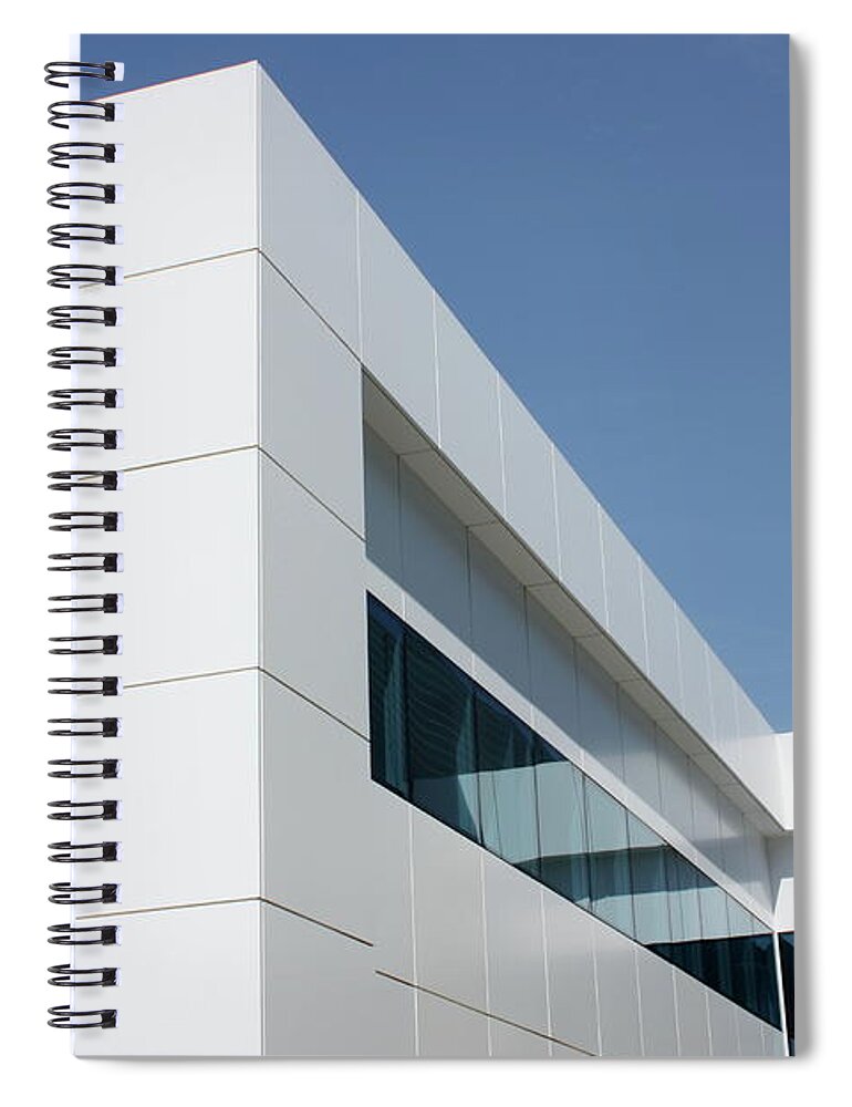 New Business Spiral Notebook featuring the photograph Modern Indstrial Building by Aydinmutlu