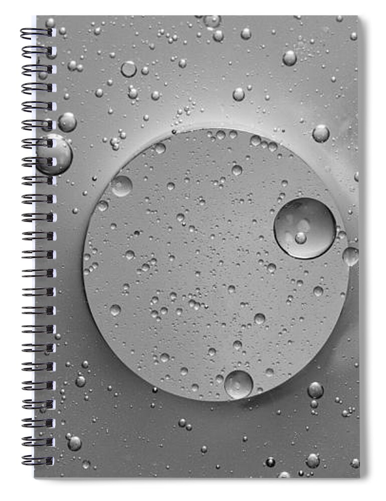 Abstract Spiral Notebook featuring the photograph Monochrome Abstract by Sal Ahmed