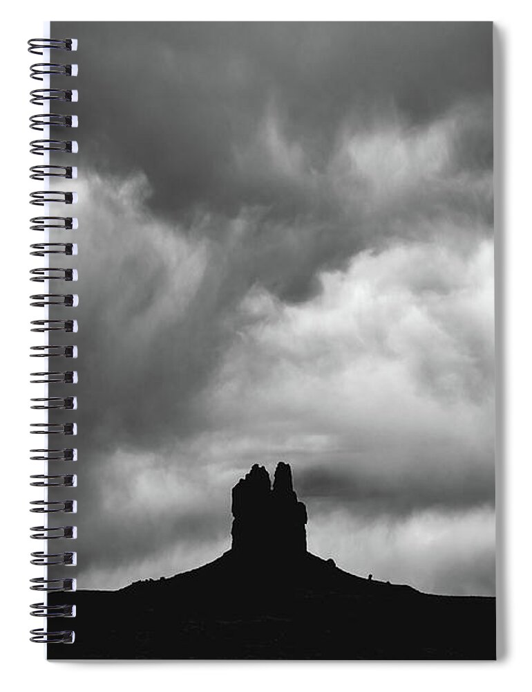 Monument Valley Spiral Notebook featuring the photograph Monolith by Ryan Lima