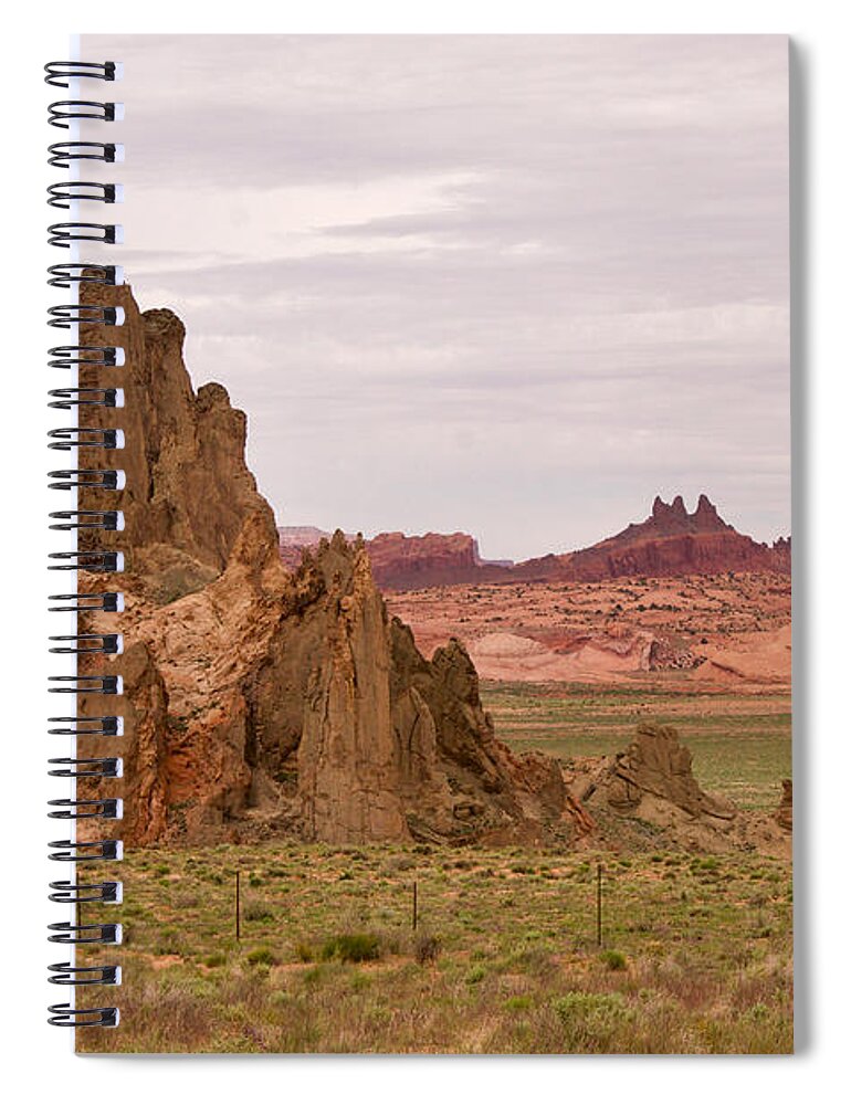 Photography Spiral Notebook featuring the photograph Monoliths by Sean Griffin
