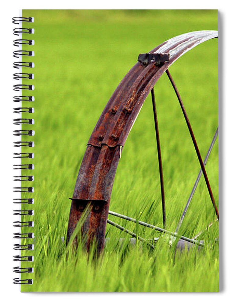 Montana Farm Spiral Notebook featuring the photograph Montana Rust by Terri Brewster