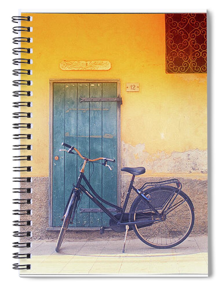 Bikes Spiral Notebook featuring the photograph Monterosso 5 by Becqi Sherman