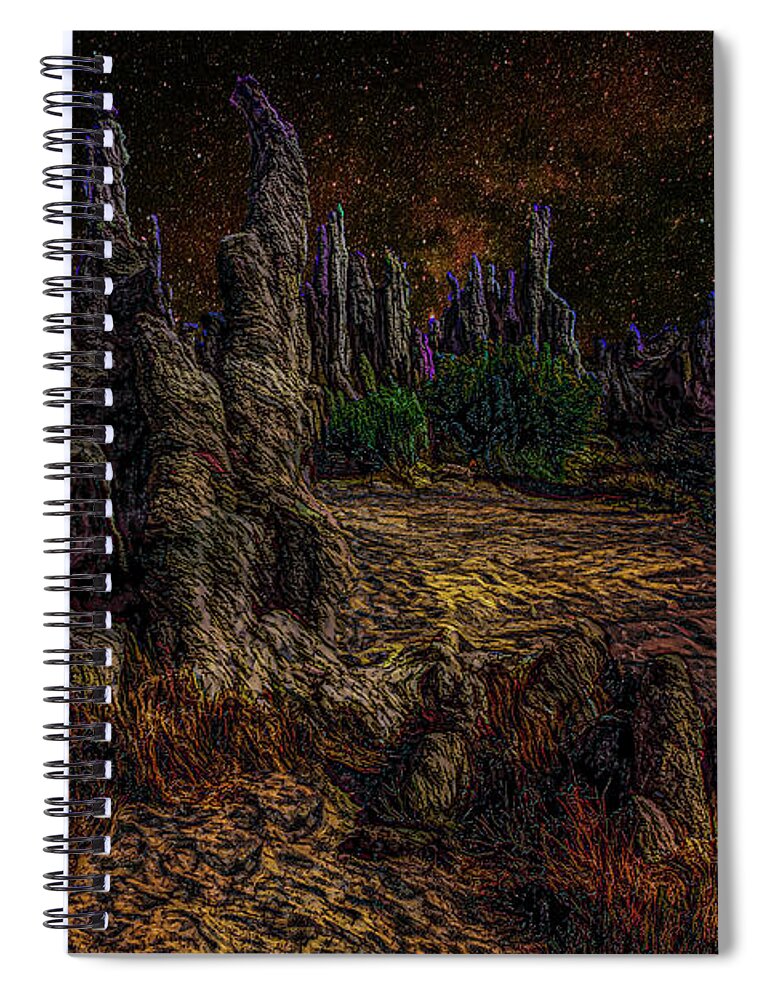 Photography Spiral Notebook featuring the photograph Moon Light by Paul Wear