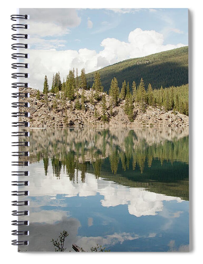 Scenics Spiral Notebook featuring the photograph Moraine Lake by Obliot