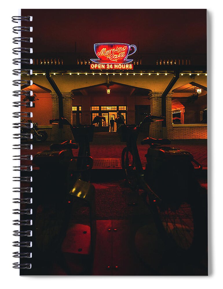 New Spiral Notebook featuring the photograph Morning Call by Peter Hull