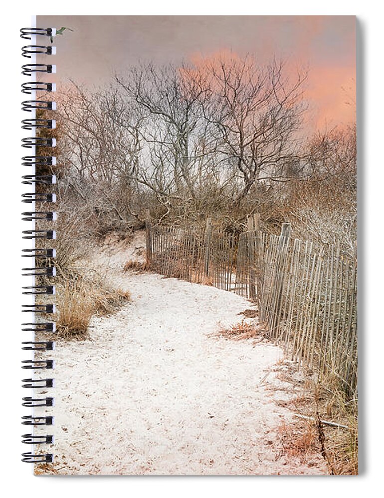 Dune Spiral Notebook featuring the photograph Morning Dune by John Rivera