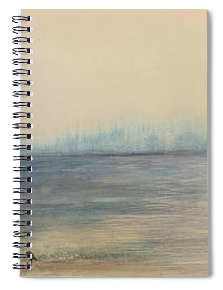 Art Spiral Notebook featuring the painting Morning On The Lake by Jack Diamond