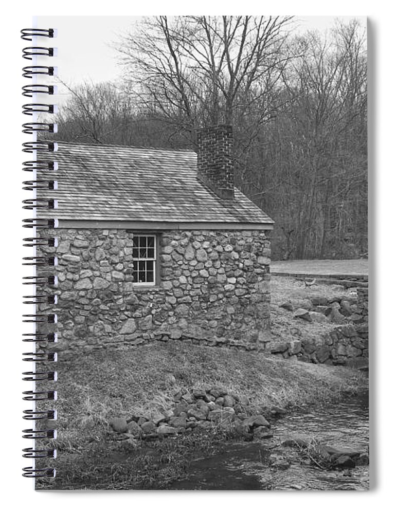 Waterloo Village Spiral Notebook featuring the photograph Morris Canal Lock House - Waterloo Village by Christopher Lotito