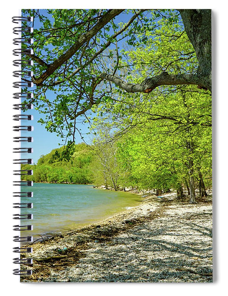 Tree Spiral Notebook featuring the photograph Moss Creek Beach by Susan Rydberg