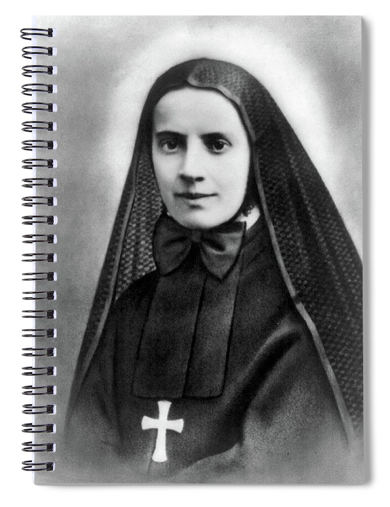 1939 Spiral Notebook featuring the photograph Mother Cabrini, Italian- American by Science Source