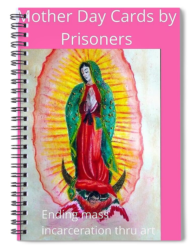 Mother Day Cards Spiral Notebook featuring the drawing Mother Day Cards by Darealprisonart
