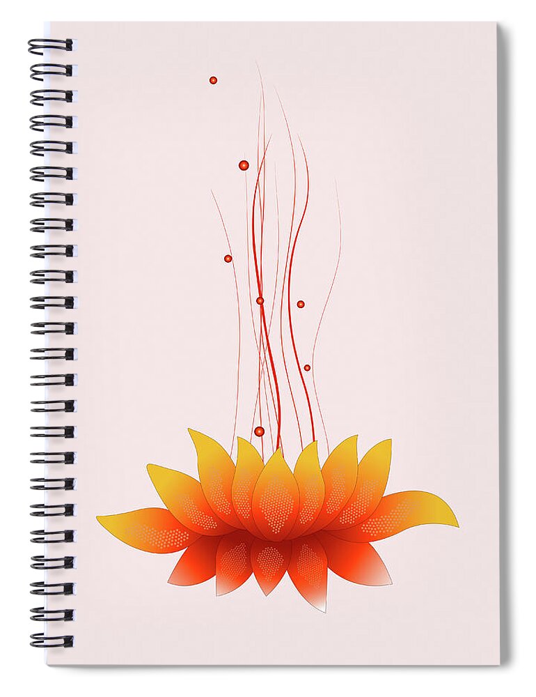 Art Spiral Notebook featuring the digital art Moulding Art by Best View Stock