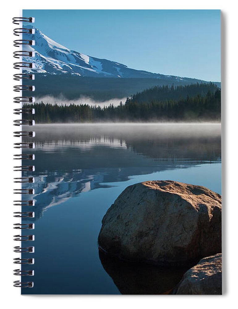 Scenics Spiral Notebook featuring the photograph Mount Hood At Morning by Kcvensel Photography