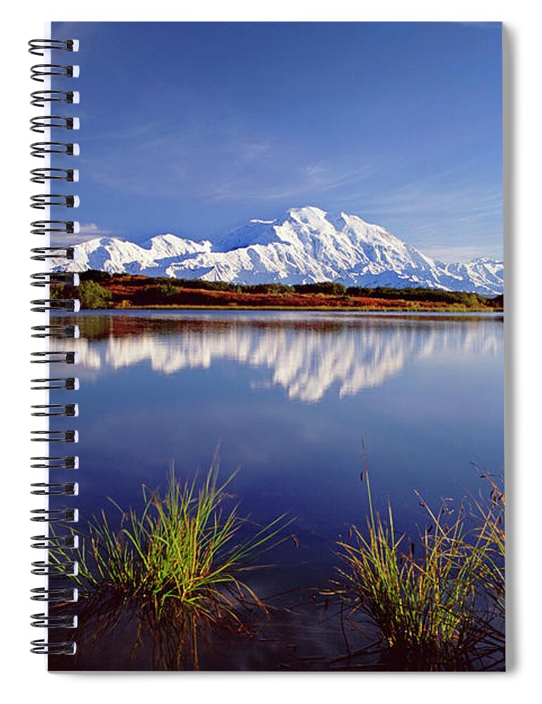 Tranquility Spiral Notebook featuring the photograph Mount Mckinley In Denali National Park by Mint Images - David Schultz