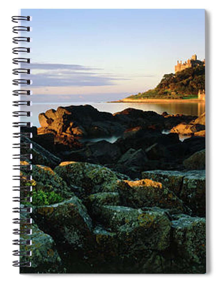 Tranquility Spiral Notebook featuring the photograph Mount St. Michael, Cornwall, Uk by Peter Adams