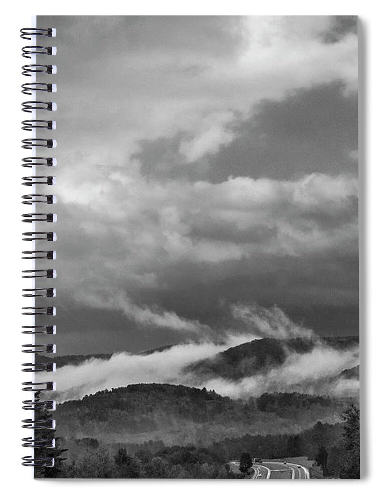 Mountains Spiral Notebook featuring the photograph Mountain Clouds by Cathy Kovarik