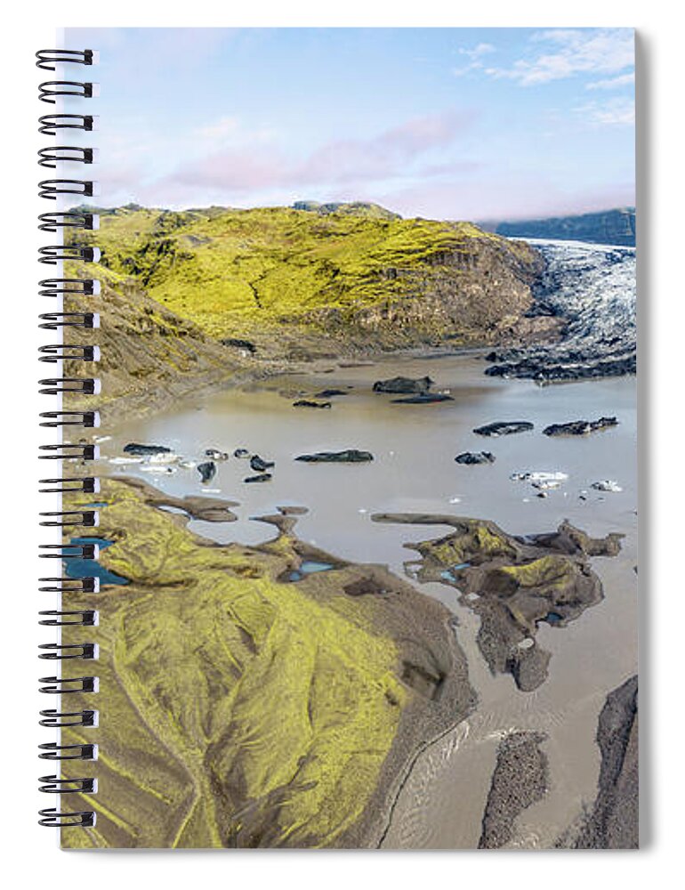 David Letts Spiral Notebook featuring the photograph Mountain Glacier by David Letts