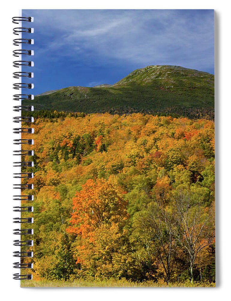 Mount Washington Spiral Notebook featuring the photograph Mountain Summit in Fall Colors by Jeff Folger