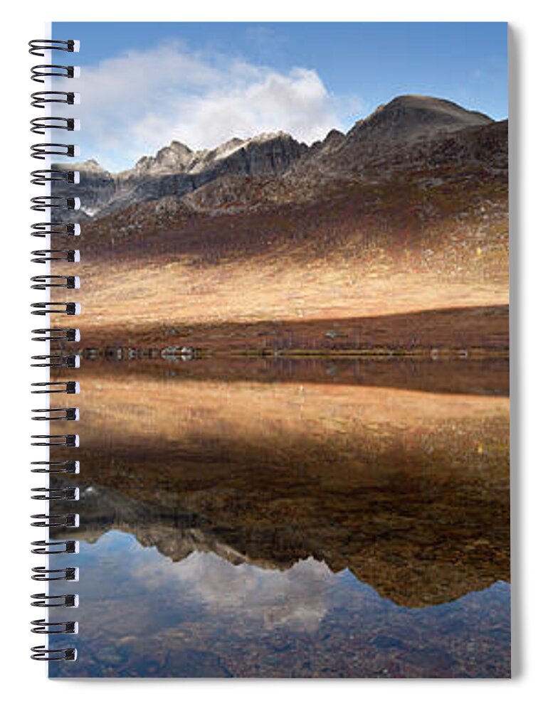 Scenics Spiral Notebook featuring the photograph Mountains At Kattfjord, Near Tromso by David Clapp