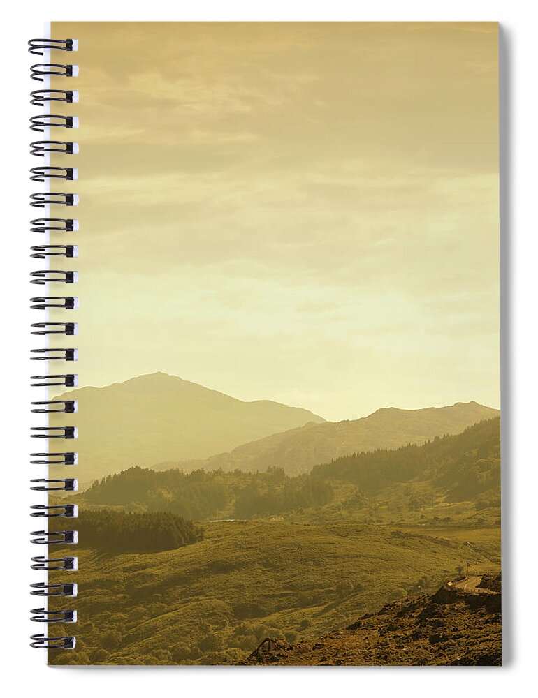 Scenics Spiral Notebook featuring the photograph Mountains In Ireland At Early Morning by Mammuth