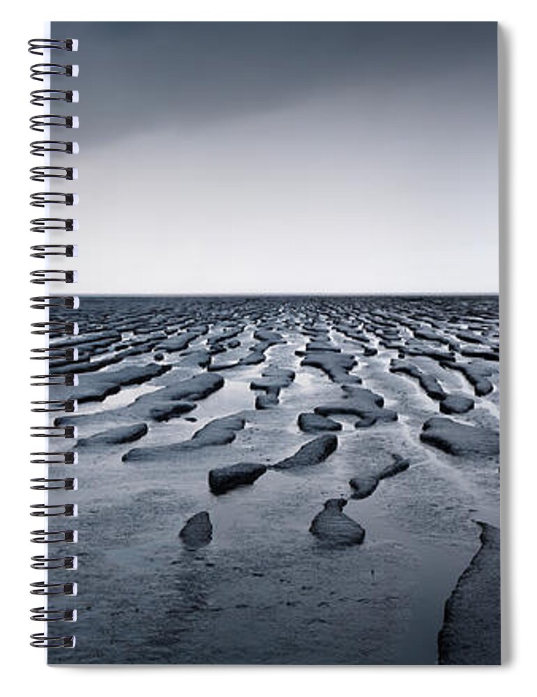 Scenics Spiral Notebook featuring the photograph Mudflats by James Osmond