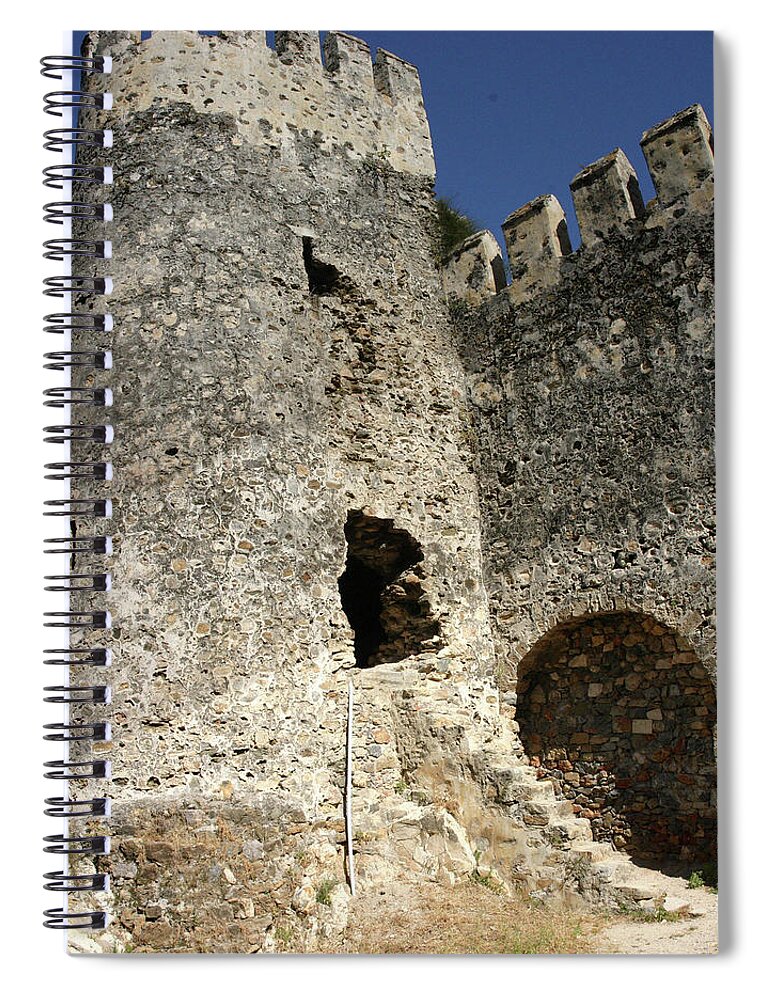 Turkey Spiral Notebook featuring the photograph Mumure Castle -	Tower by Steve Estvanik