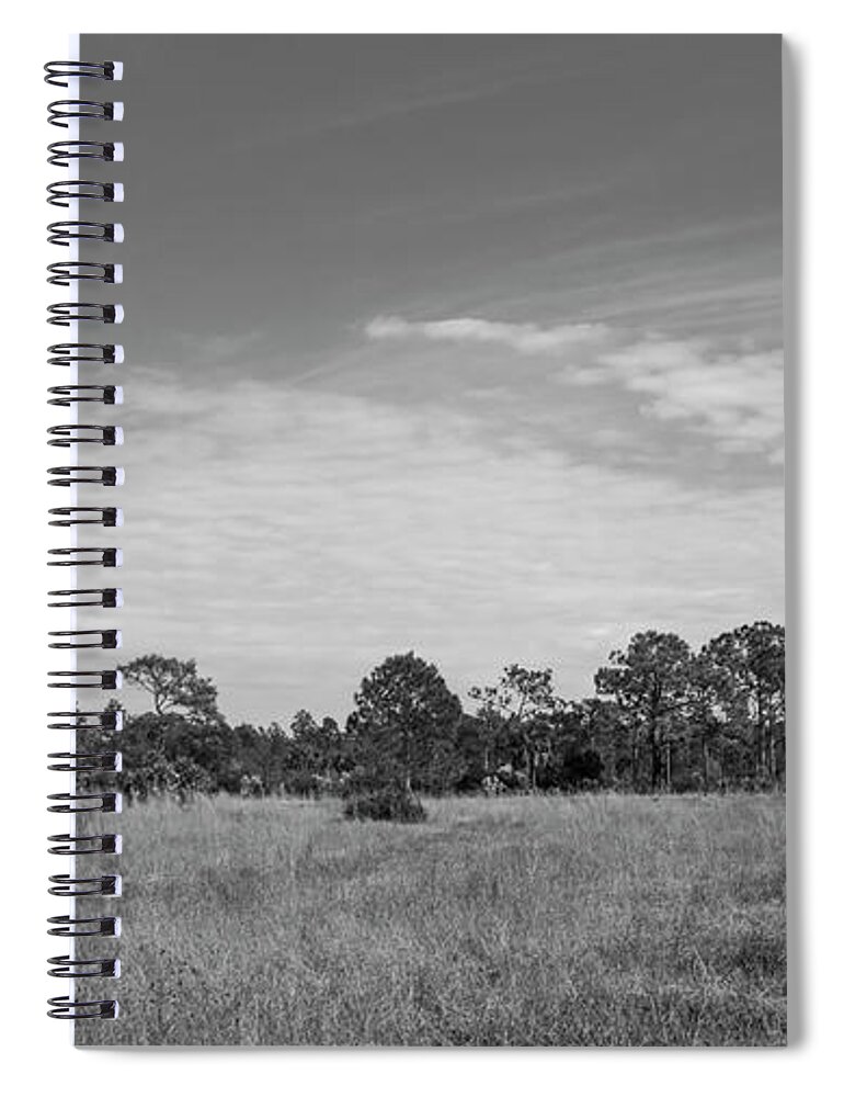 Grassland Spiral Notebook featuring the photograph Myakka State Forest Grassland by Robert Wilder Jr