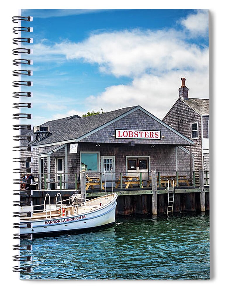 Nantucket Spiral Notebook featuring the photograph Nantucket Harbor Series 7126 by Carlos Diaz