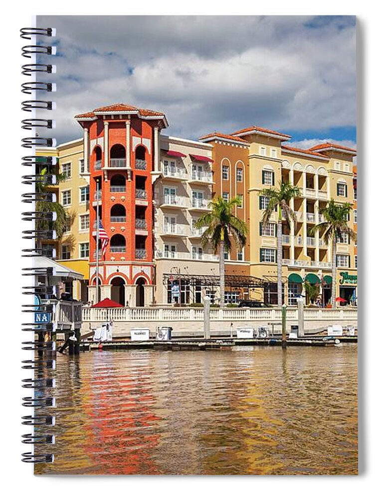 Estock Spiral Notebook featuring the digital art Naples Florida by Lumiere