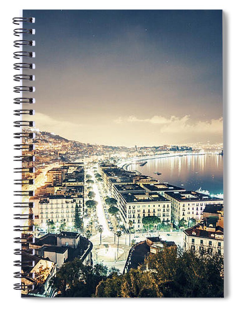 Downtown District Spiral Notebook featuring the photograph Naples View by Peeterv