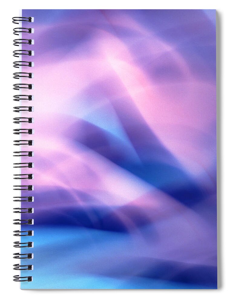 Purple Spiral Notebook featuring the photograph Natural Blur by John Foxx