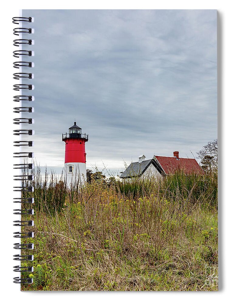 Nauset Light In May Spiral Notebook featuring the photograph Nauset Light in May by Michelle Constantine